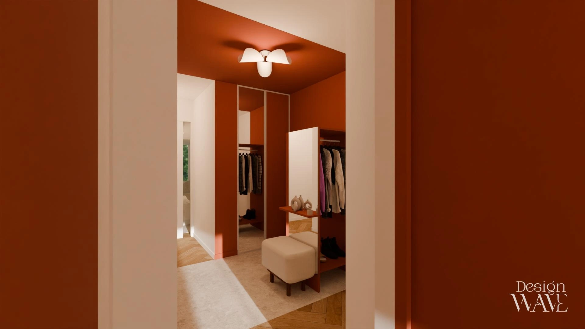 Rénovation d'un appartement avec optimisation des espaces, création de rangements et bureau sur mesure - vue 1