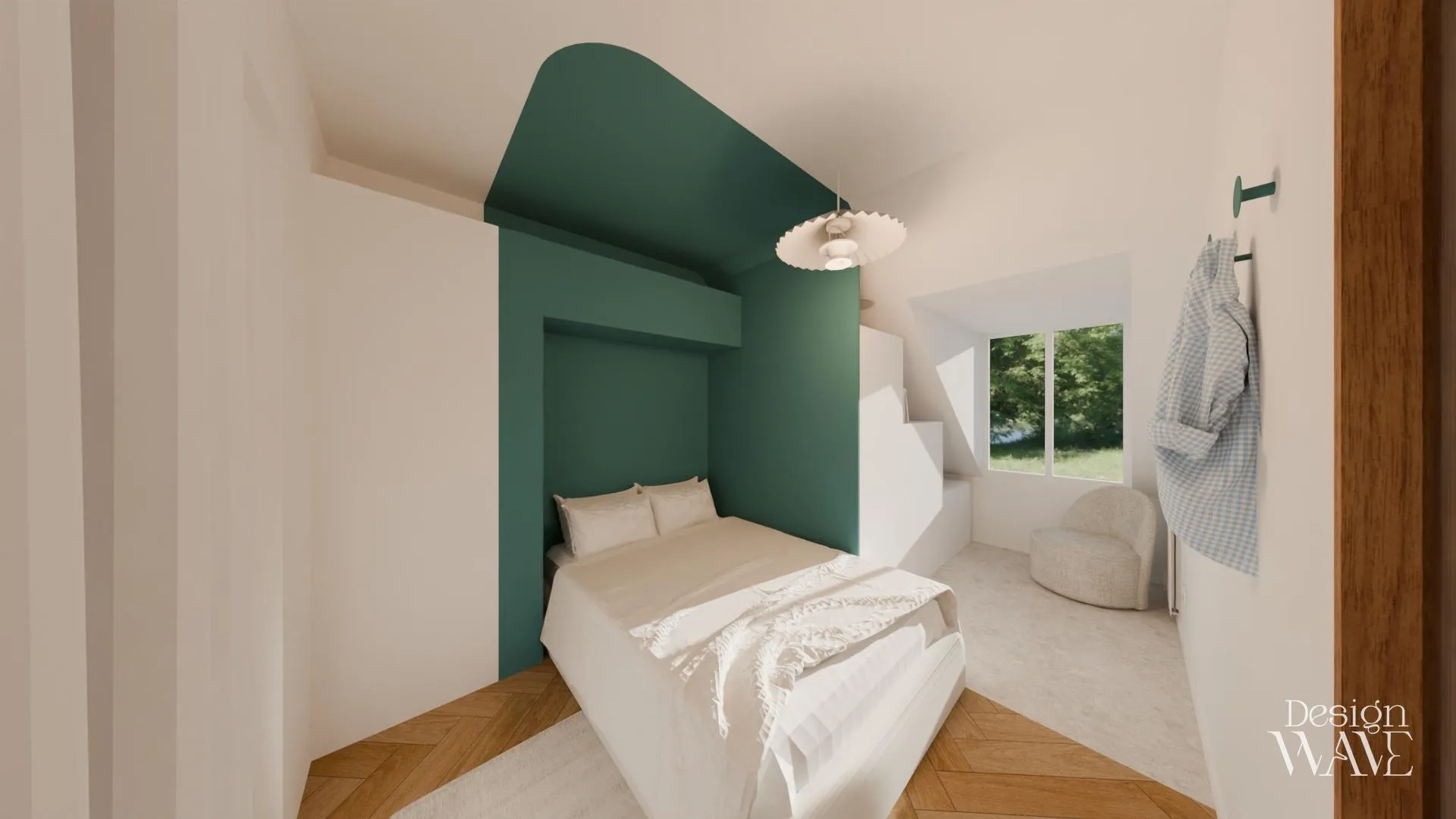 Rénovation d'un appartement avec optimisation des espaces, création de rangements et bureau sur mesure - vue 8