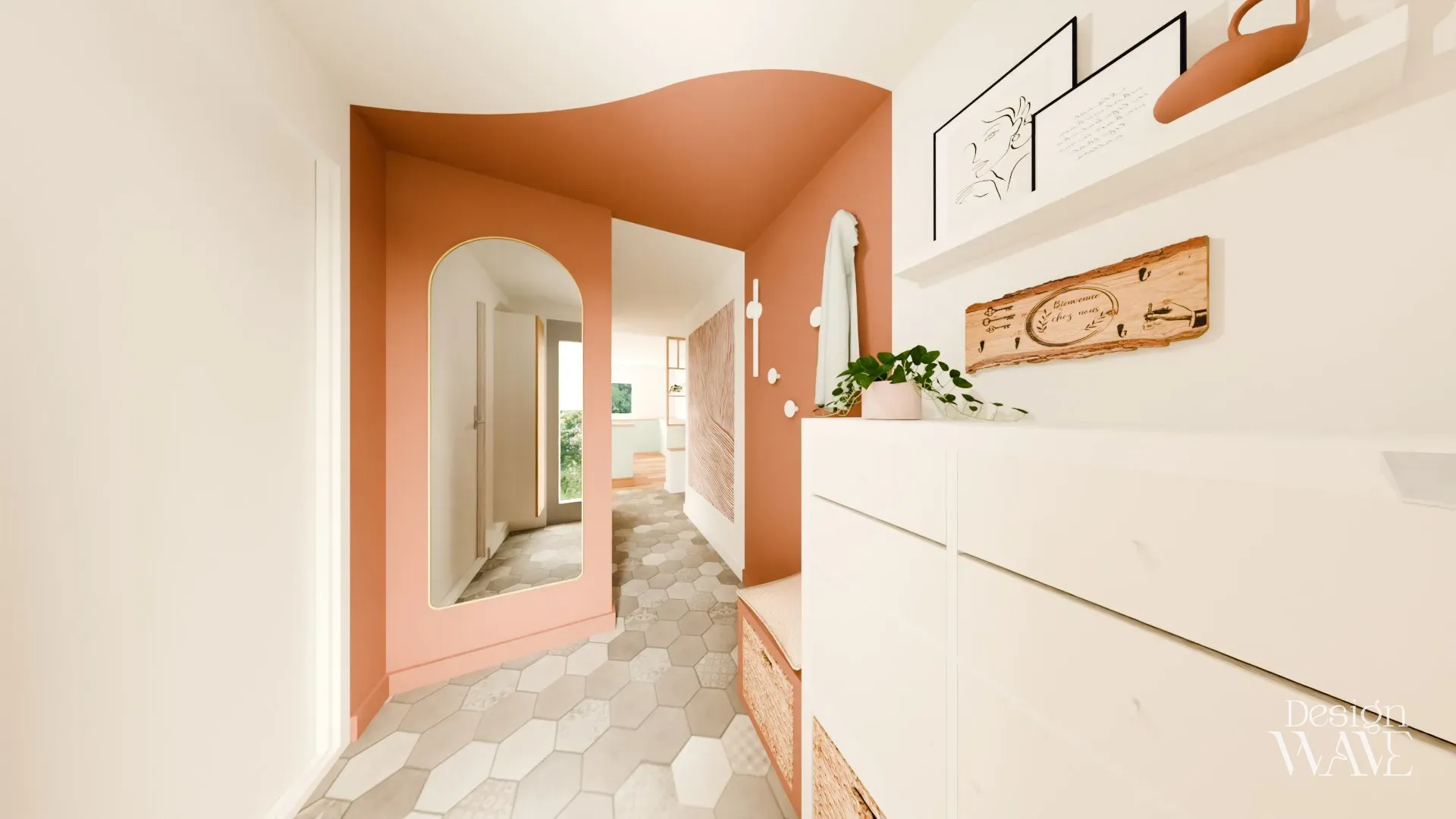 Aménagement d'entrée de maison, Design Wave Ancenis - vue 1