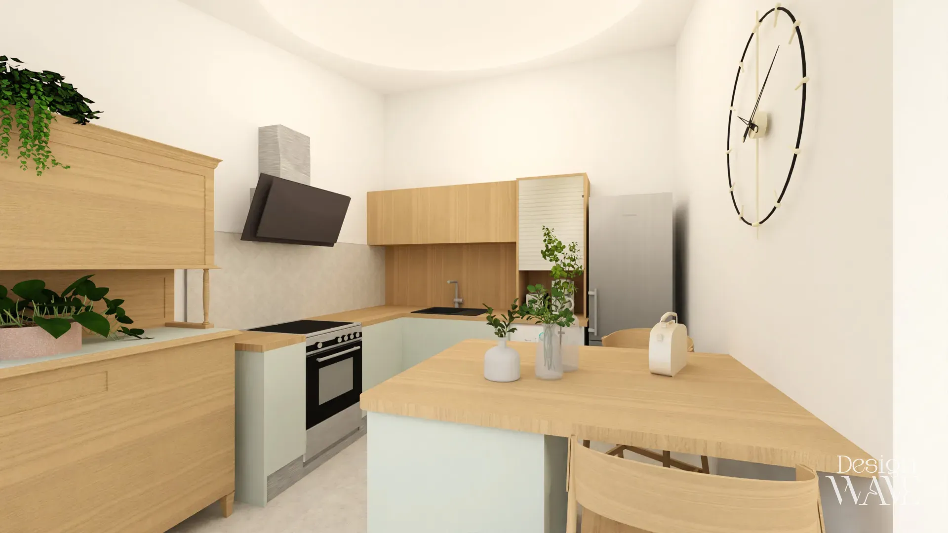 Aménagement de pièce de vie ouverte, Design Wave Ancenis - vue 3