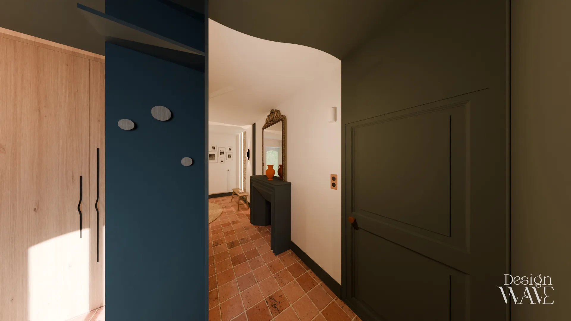 Suite parentale avec dressing en chêne sur mesure, Design Wave Ancenis - vue 5